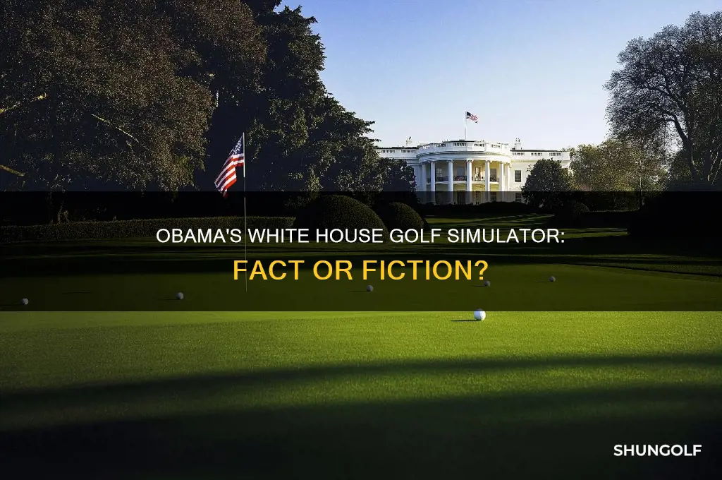 did obama have a golf simulater in the white house