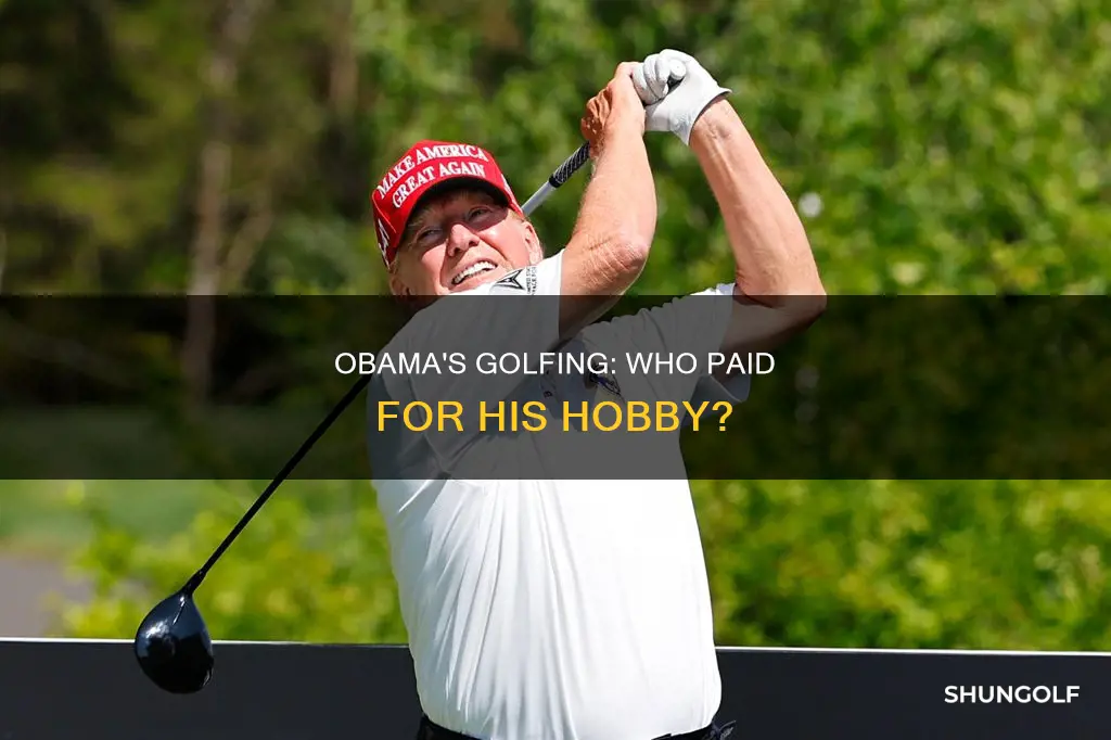 did obama pay for his golfing