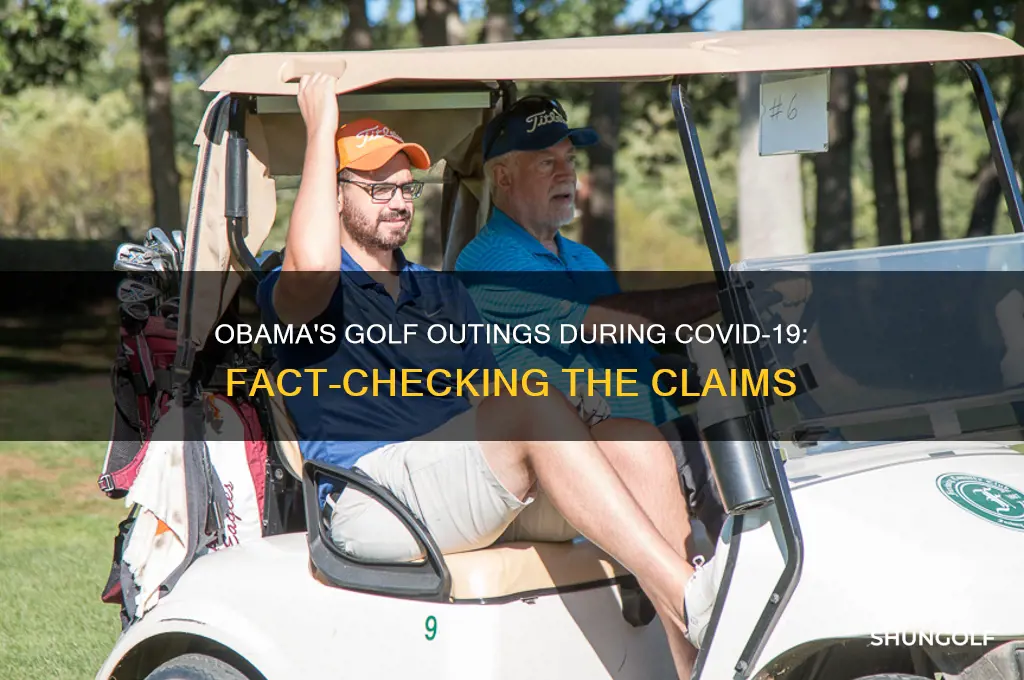 did obama play golf during covid
