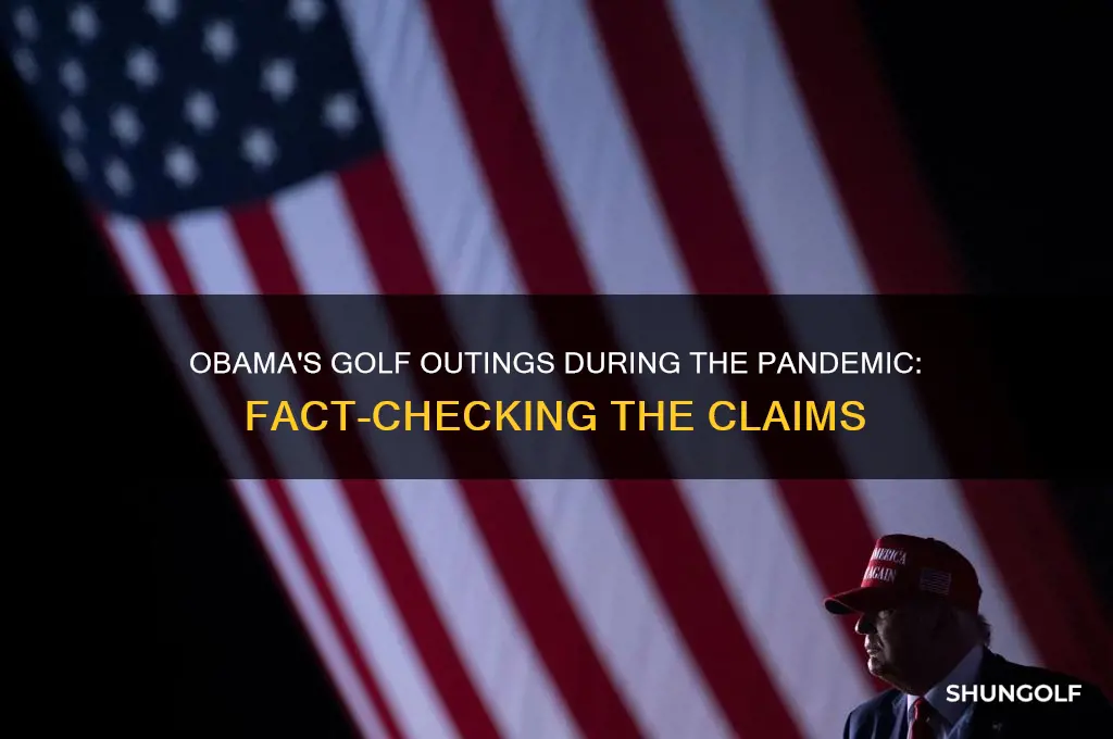 did obama play golf during pandemic