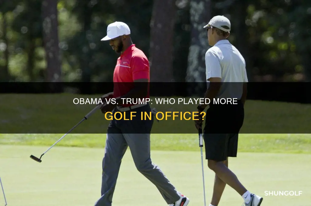 did obama play more golf than trump