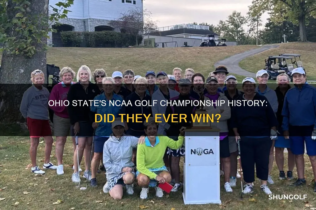did ohio state ever win an ncaa golf championship