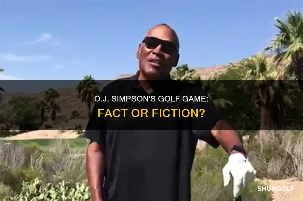 did oj simpson play golf