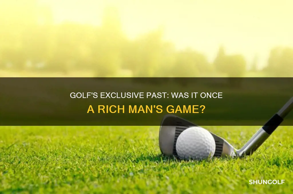 did only rich people use to play golf