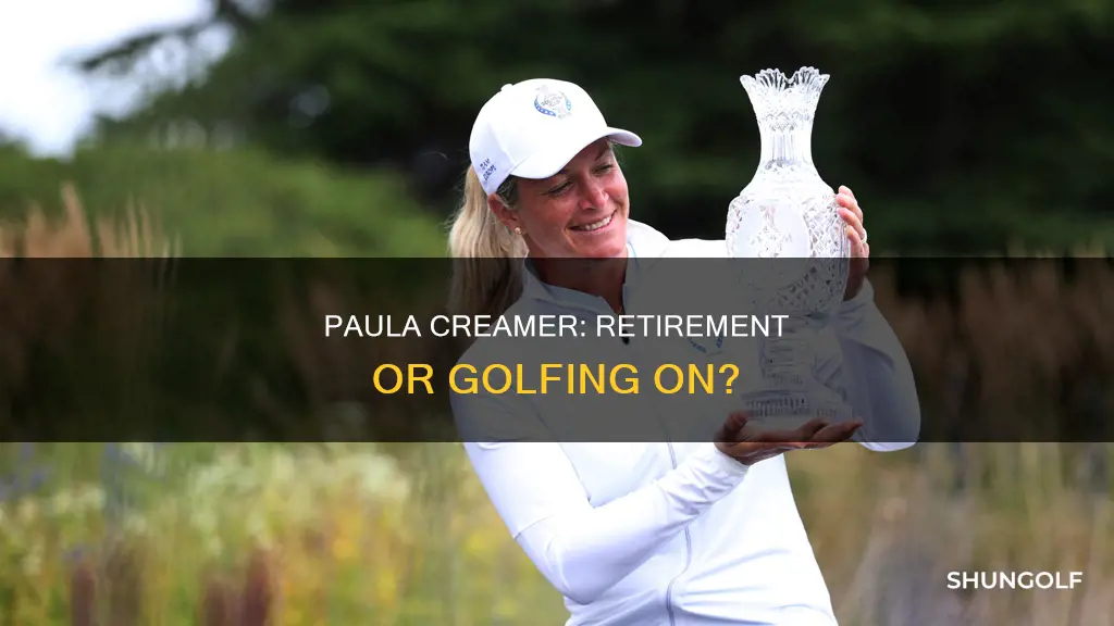 did paula creamer retire from golf
