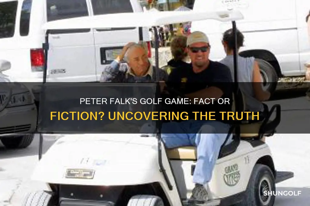 did peter falk play golf