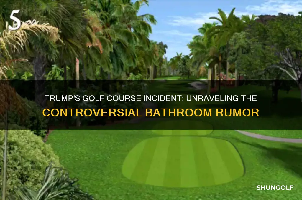 did president trump shit himself golf course