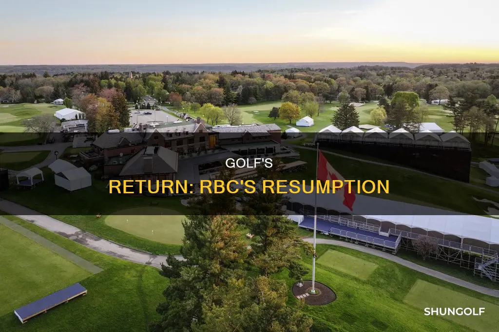 did rbc golf resume