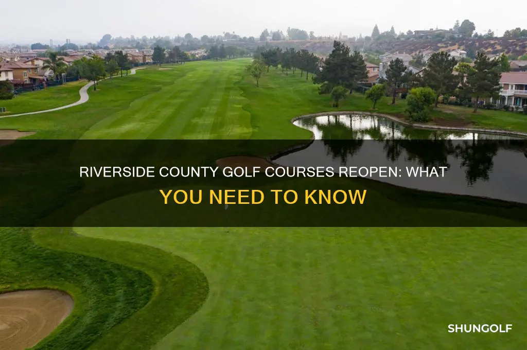 did riverside county open golf courses