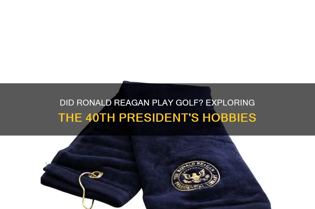 did ronald reagan play golf