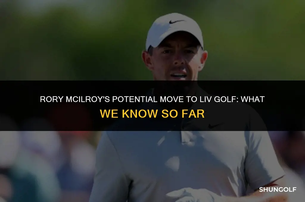 did rory go to liv golf