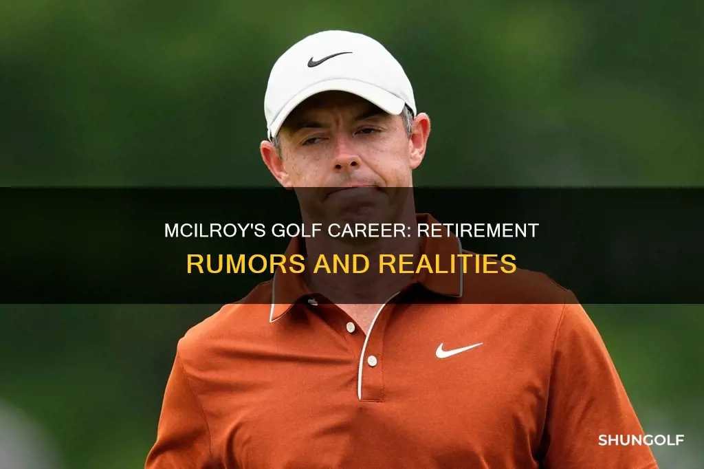 did rory mcilroy retire from golf
