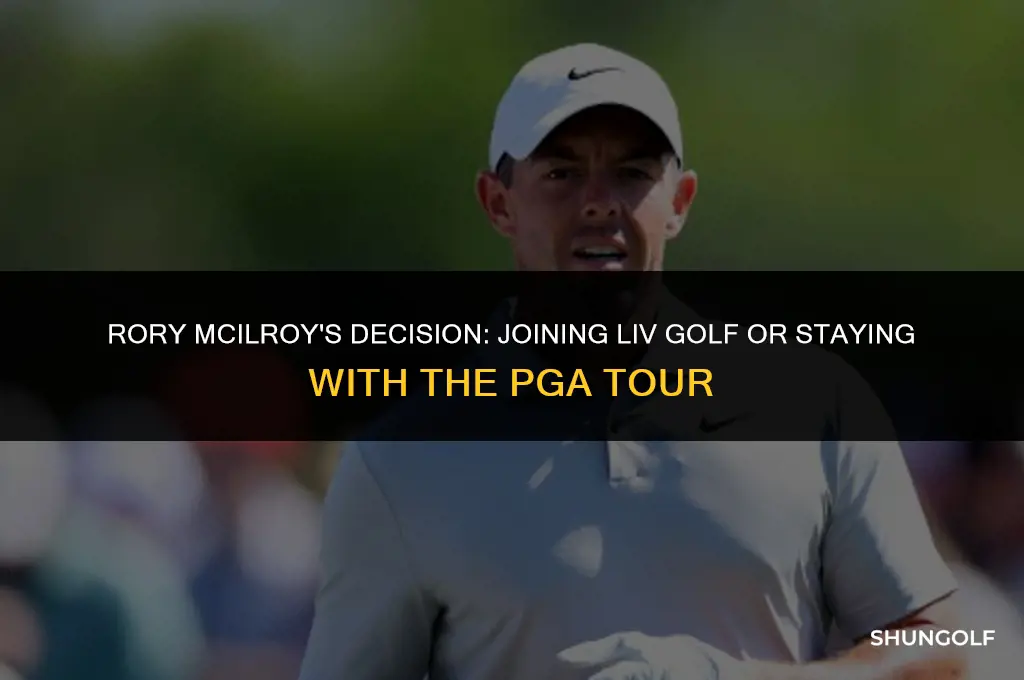 did rory sign with liv golf