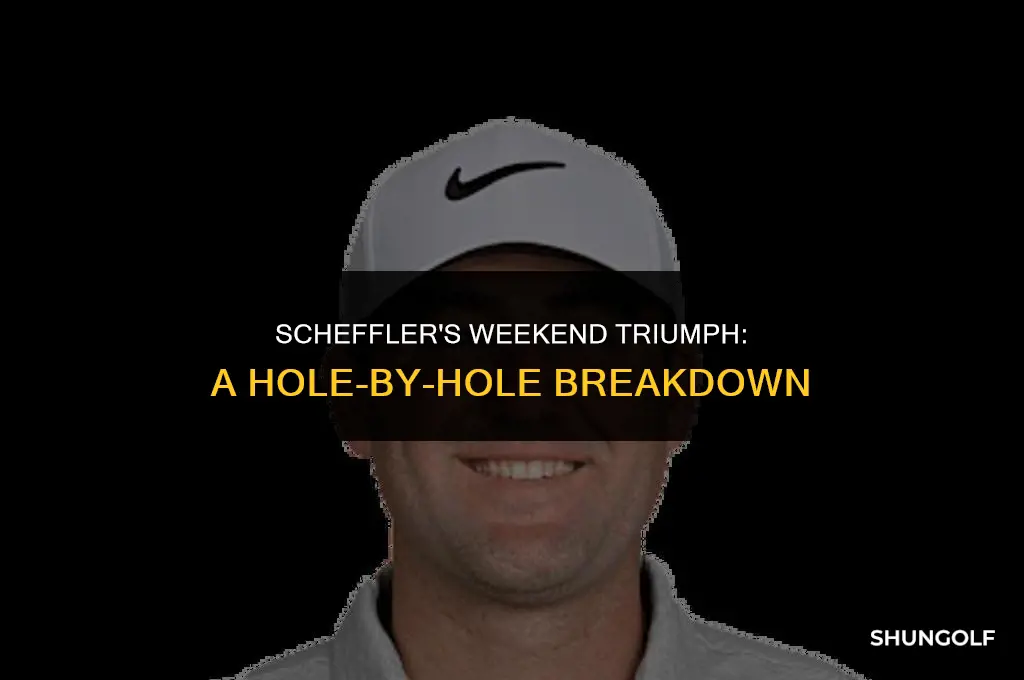 did scottie scheffler win the golf tournament this weekend