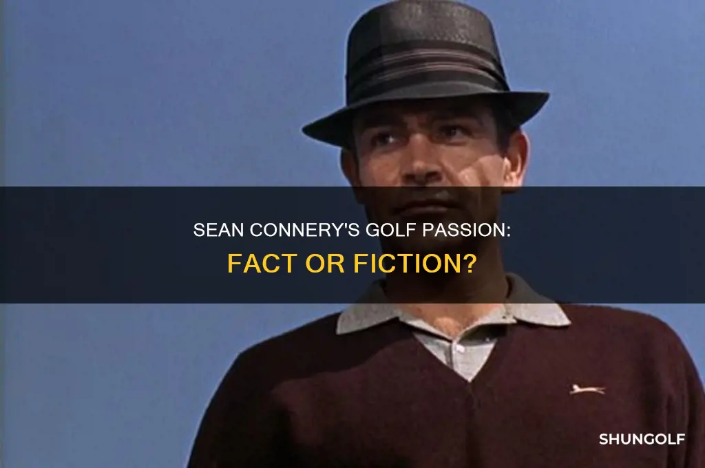 did sean connery play golf