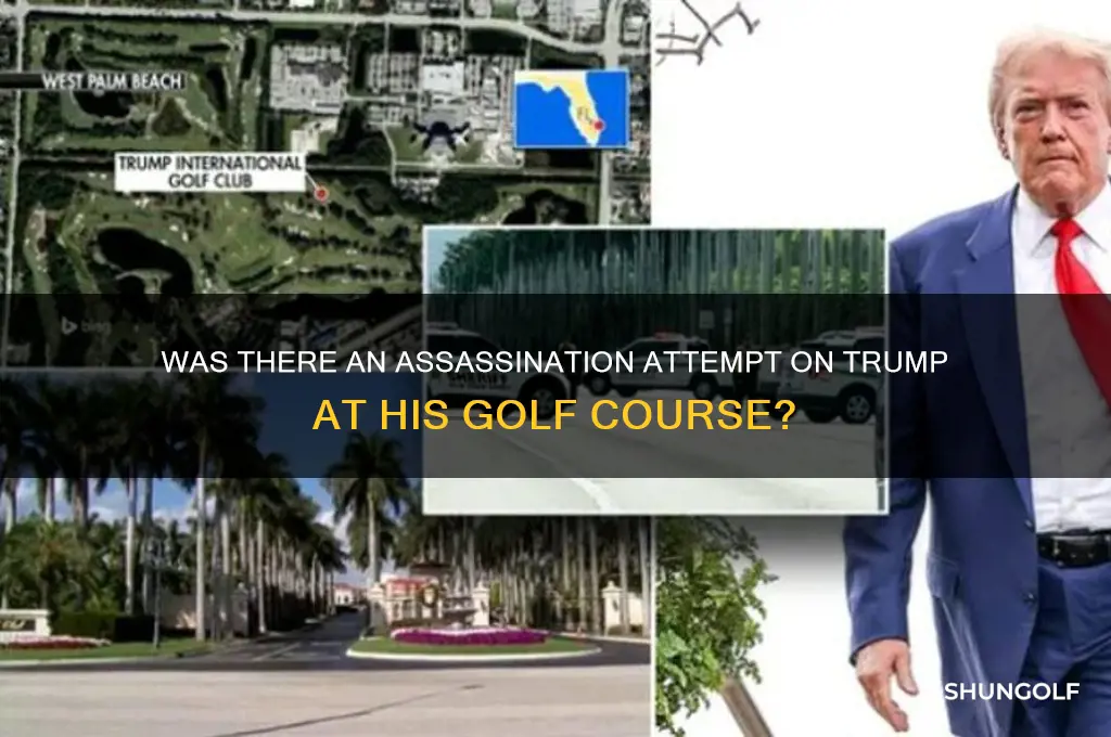 did someone try to shoot trump at his golf course
