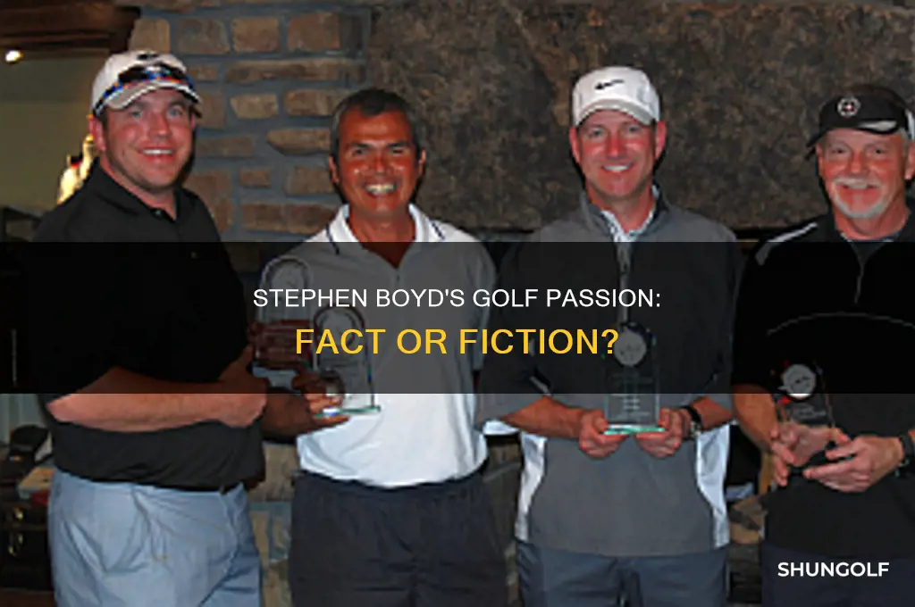 did stephen boyd play golf