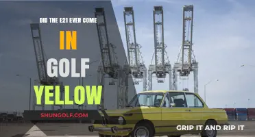 Golf Yellow E21: Fact or Fiction? Exploring BMW's Color History