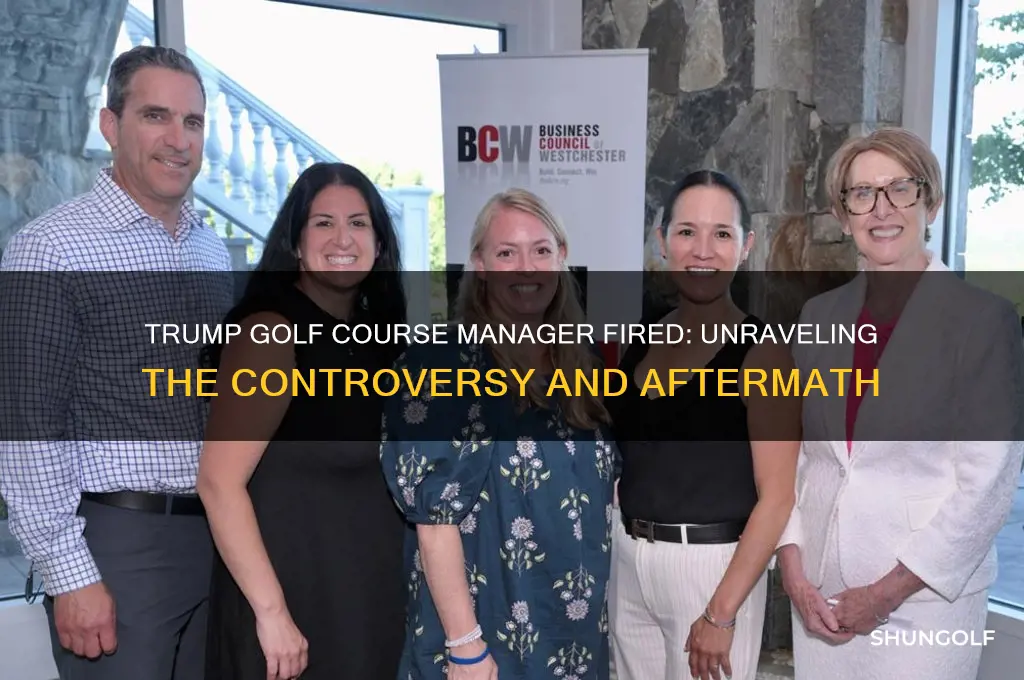did the golf manager at trump