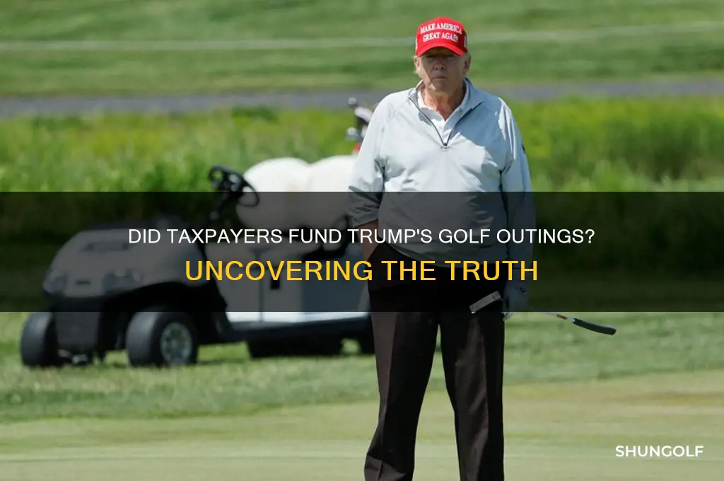 did the government pay for turmps golf game