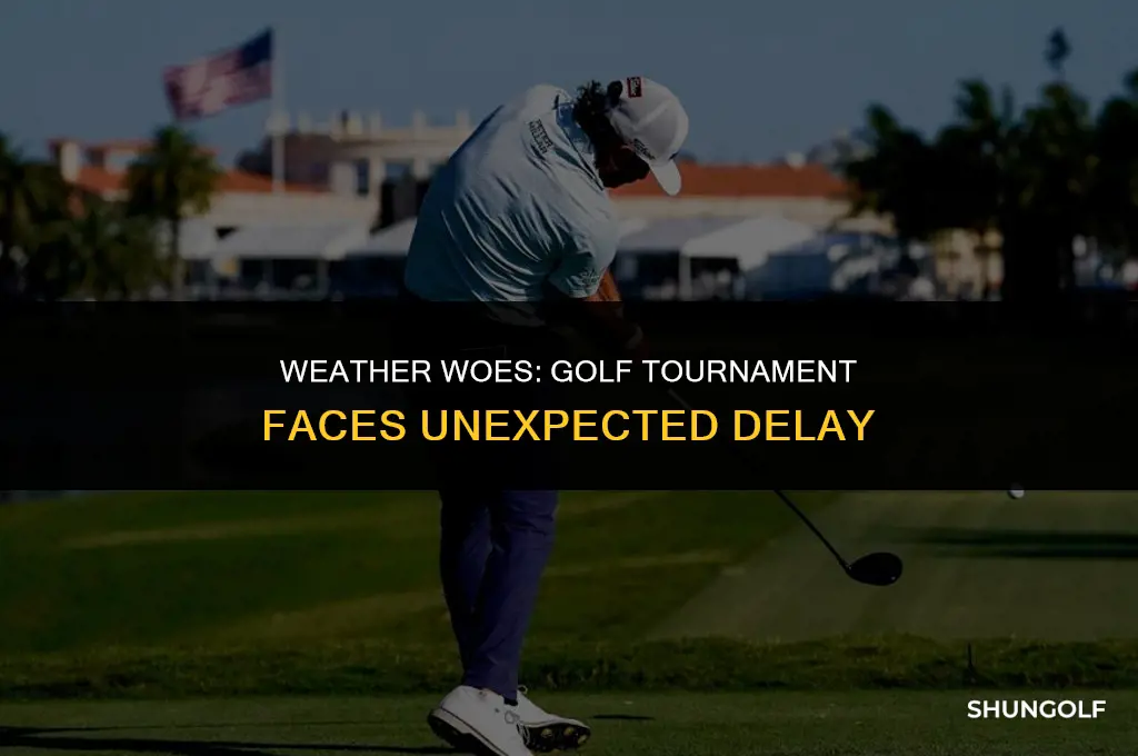 did the players golf tournament have a delay
