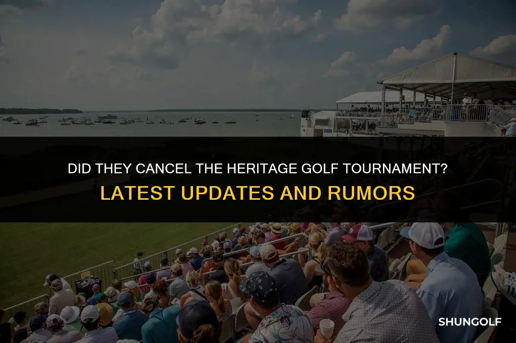 did they cancel heritage golf tournament