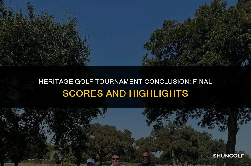 did they finish the heritage golf tournament