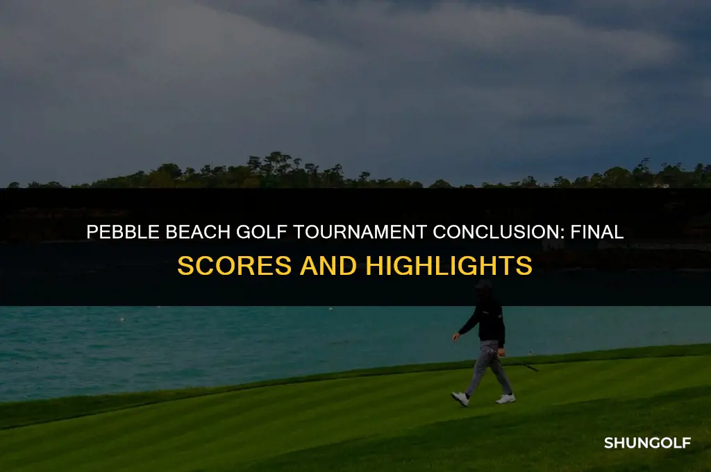 did they finish the pebble beach golf tournament