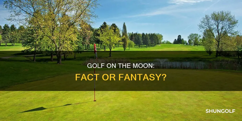 did they golf on the moon