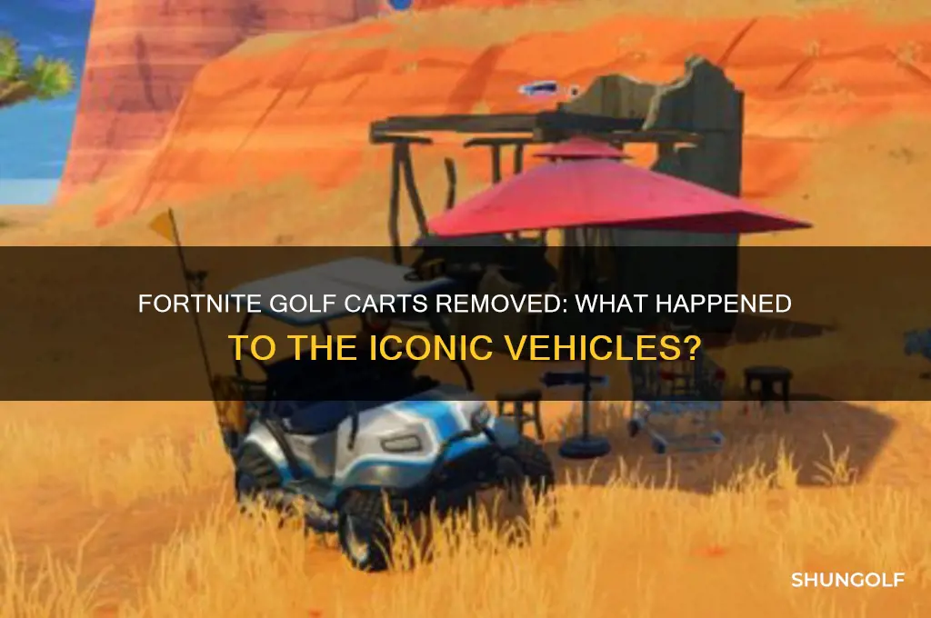 did they remove golf carts from fortnite