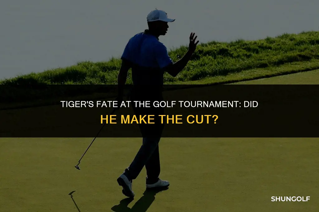 did tiger make the cut at the golf tournament