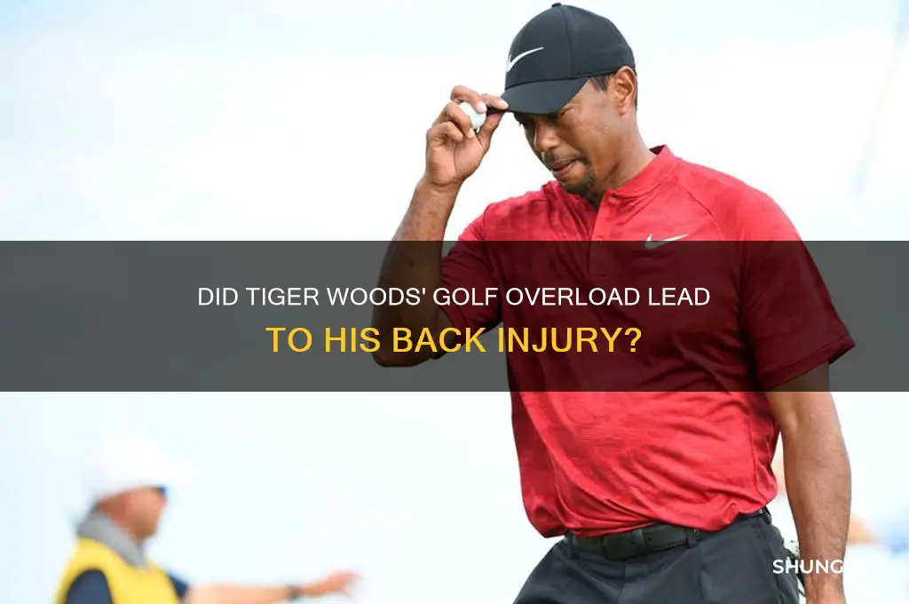 did tiger play too much golf causing his back injury