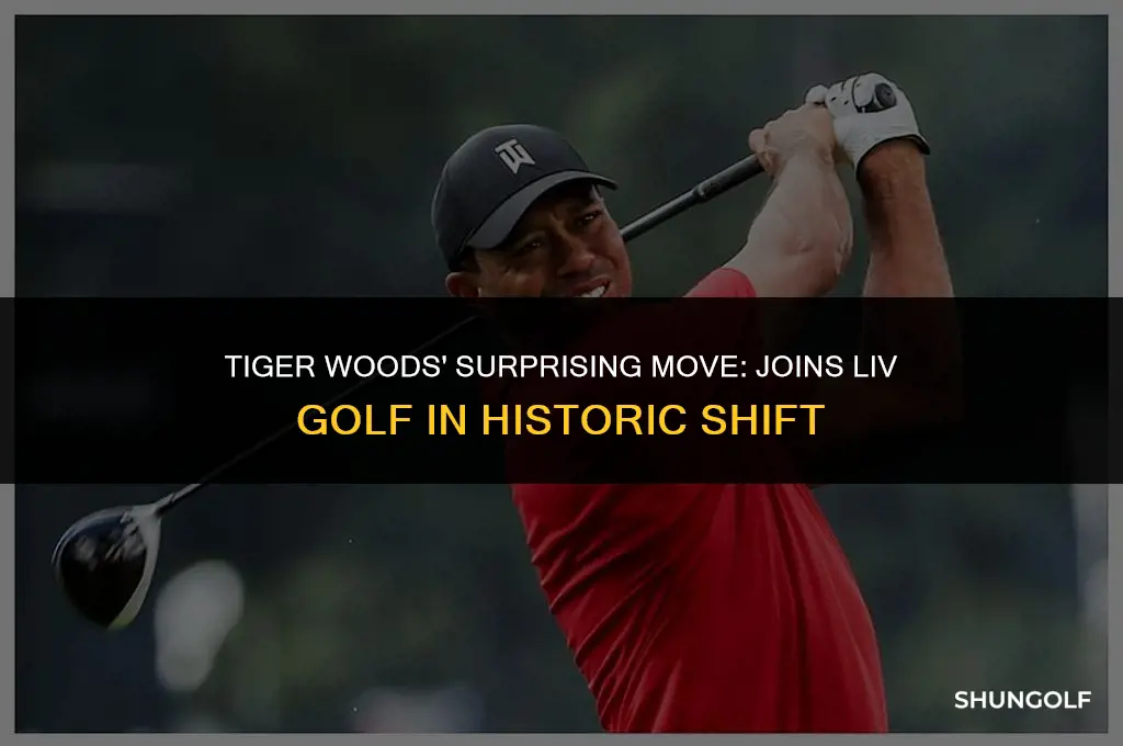 did tiger woods join live golf