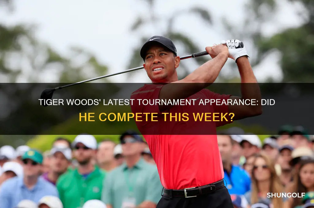 did tiger woods play this week