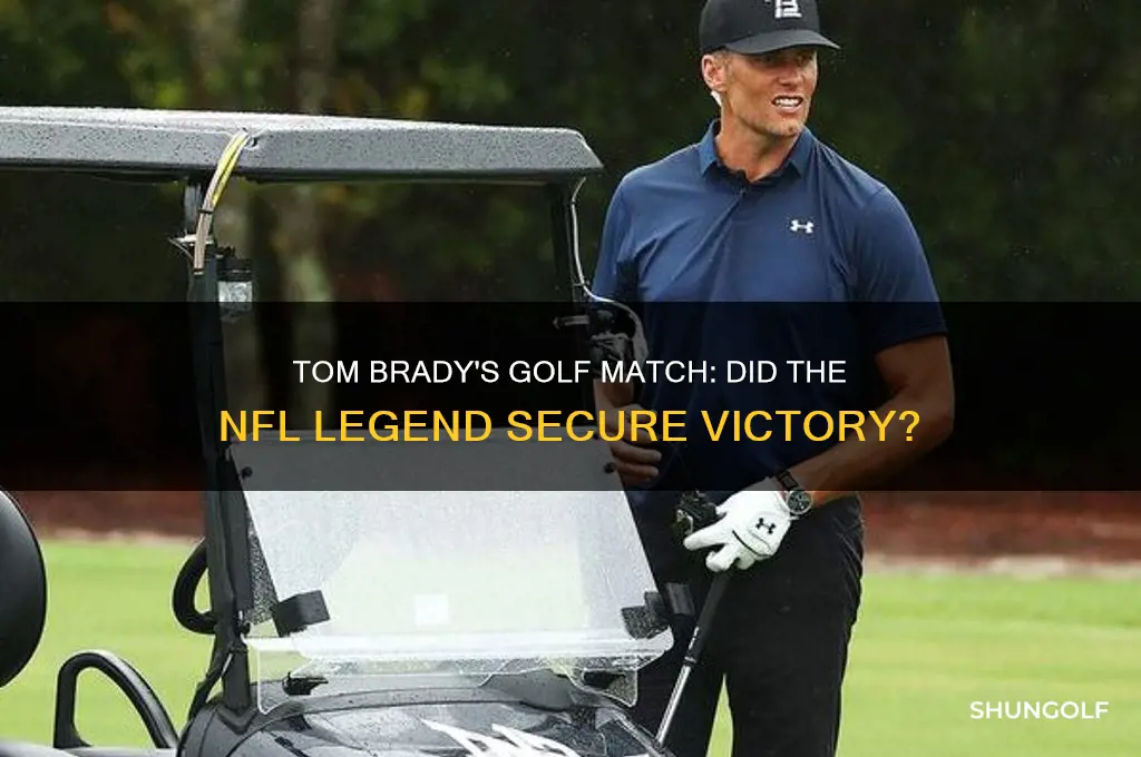 did tom brady win the golf match