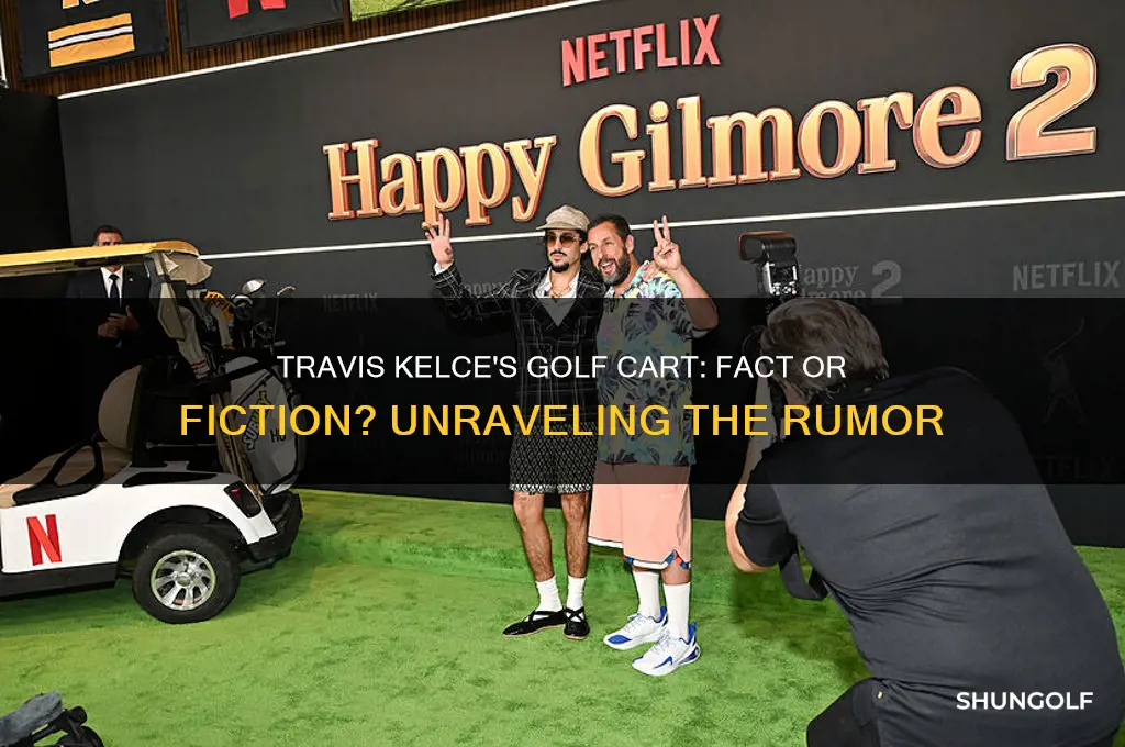 did travis kelce get a golf cart