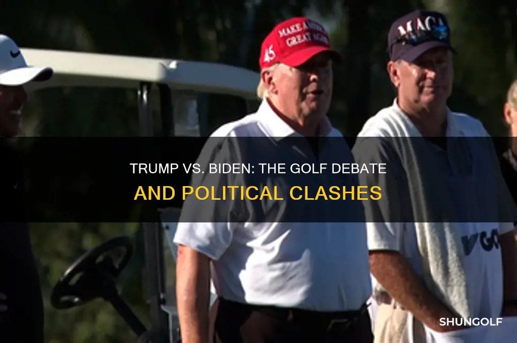 did trump and biden argue about golf