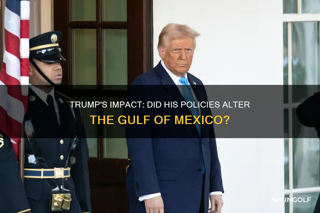 did trump change golf of mexico