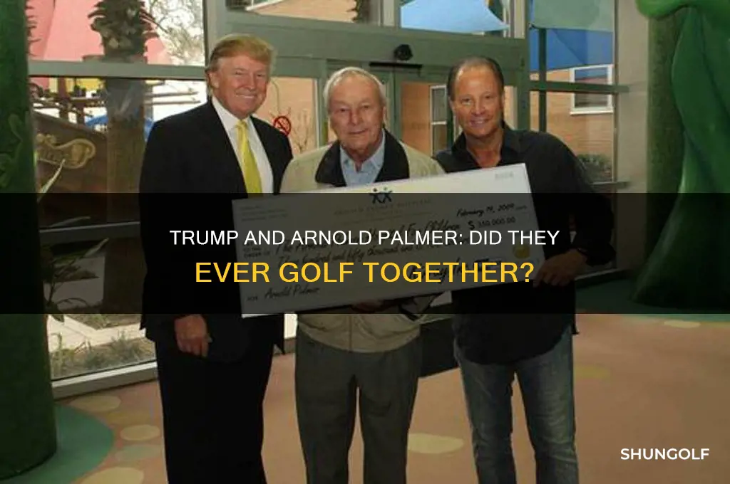 did trump ever golf with arnold palmer