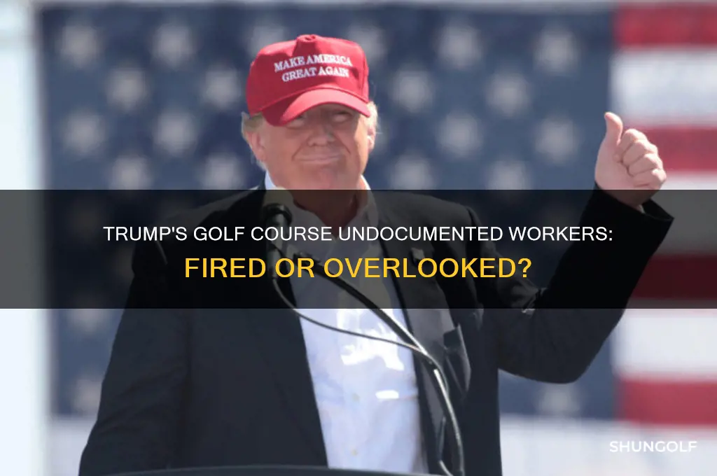 did trump fire undocumented golf course workers