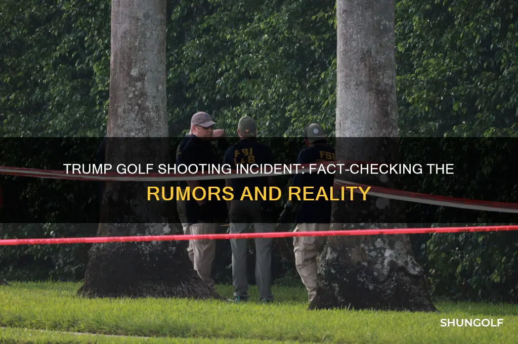 did trump get shot at playing golf