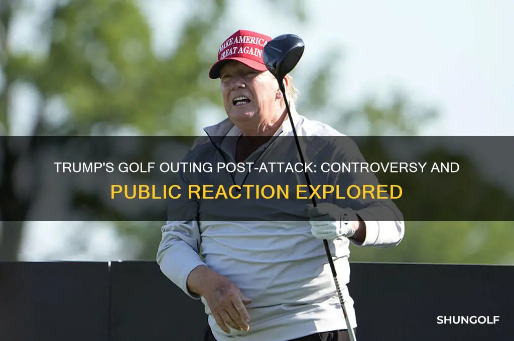 did trump go golfing after attack