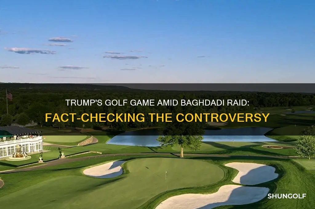 did trump golf during bagdhadi