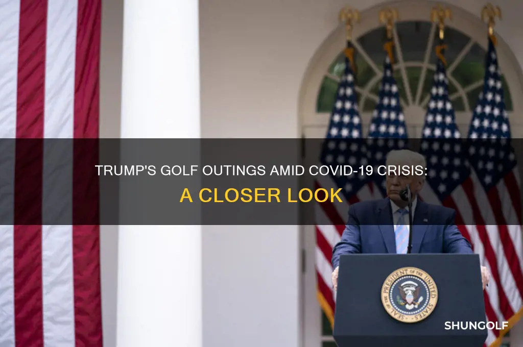 did trump golf during coronavirus