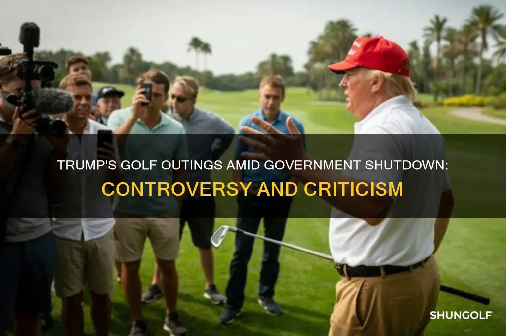 did trump golf during shutdown