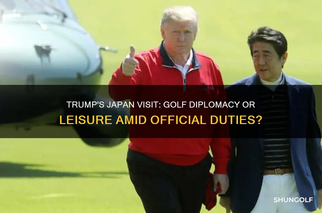 did trump golf in japan
