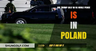 Trump Golfs in Virginia as Pence Represents US in Poland