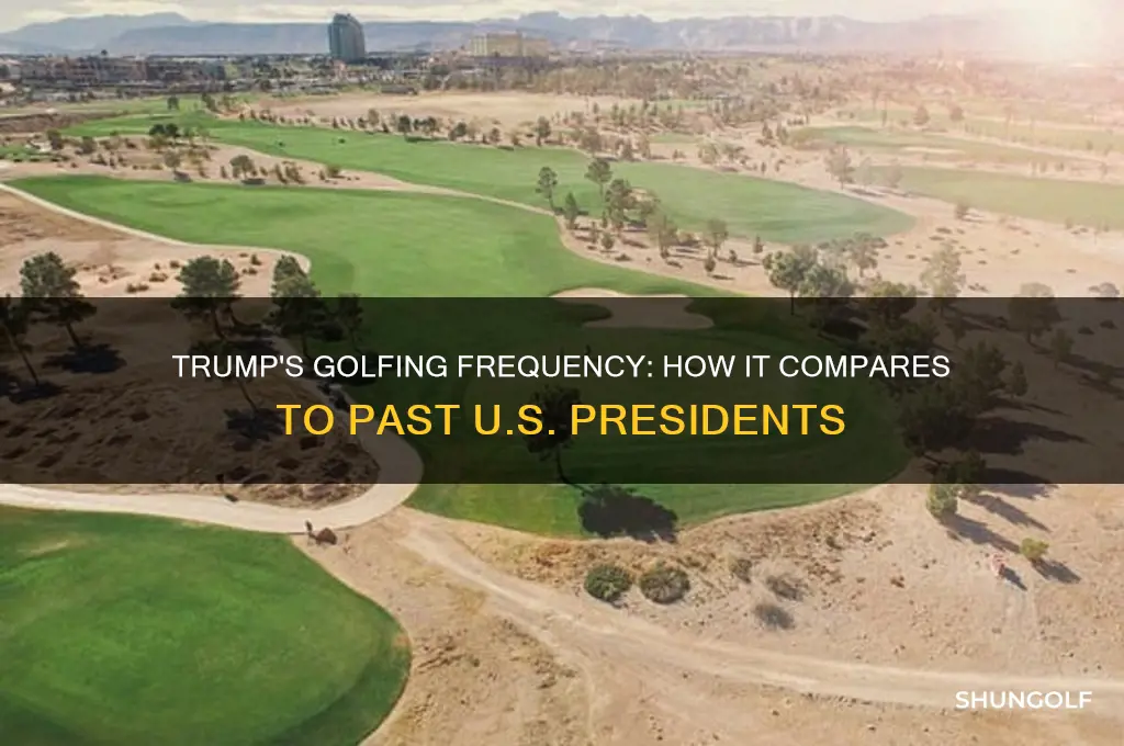 did trump golf more than other presidents
