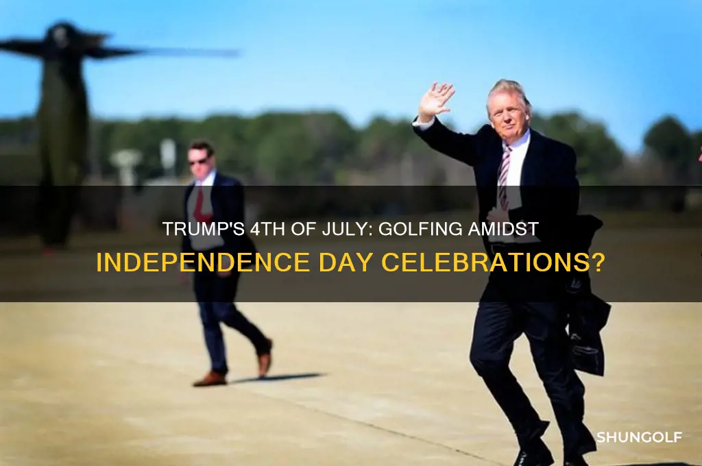 did trump golf on the 4th of july