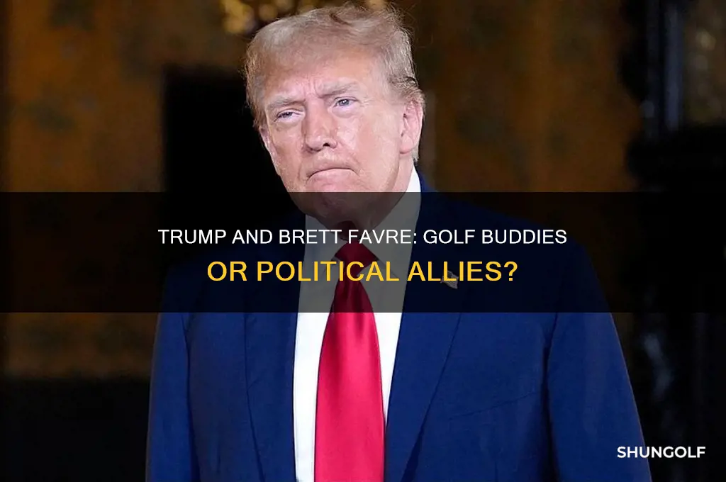 did trump golf with brett farve